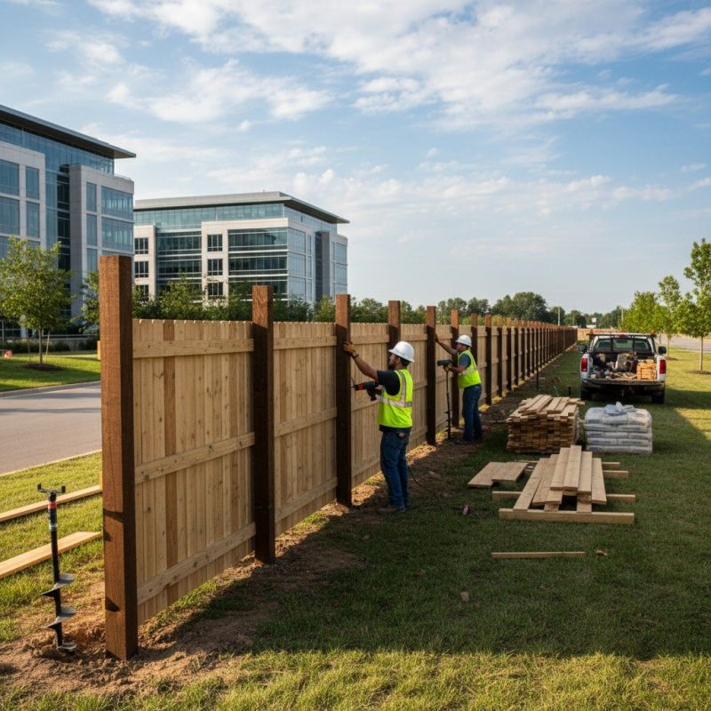 Board Fence Installation detail