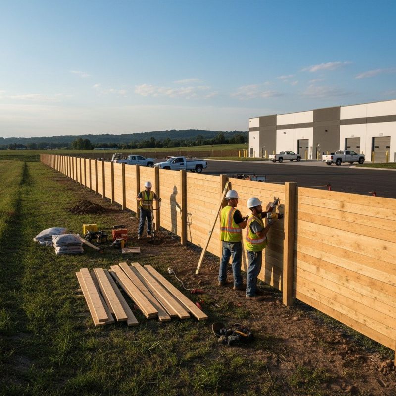 Cyclone Fence Installation detail